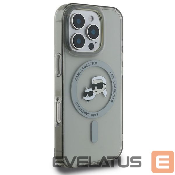 Другие товары Karl Lagerfeld Karl Lagerfeld IML Metal Karl&Choupette Head MagSafe Case for iPhone 16 Pro Max - Black
