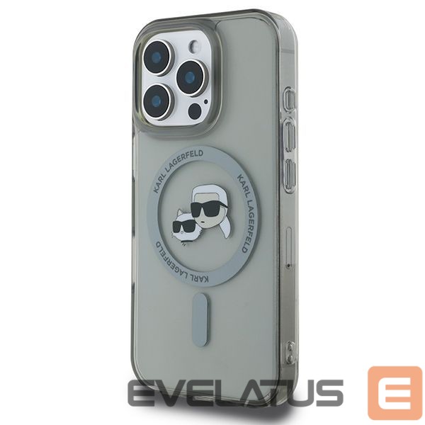 Другие товары Karl Lagerfeld Karl Lagerfeld IML Metal Karl&Choupette Head MagSafe Case for iPhone 16 Pro Max - Black