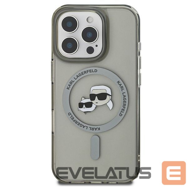 Другие товары Karl Lagerfeld Karl Lagerfeld IML Metal Karl&Choupette Head MagSafe Case for iPhone 16 Pro Max - Black