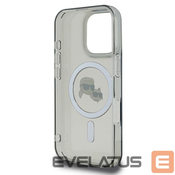 Другие товары Karl Lagerfeld Karl Lagerfeld IML Metal Karl&Choupette Head MagSafe Case for iPhone 16 Pro Max - Black