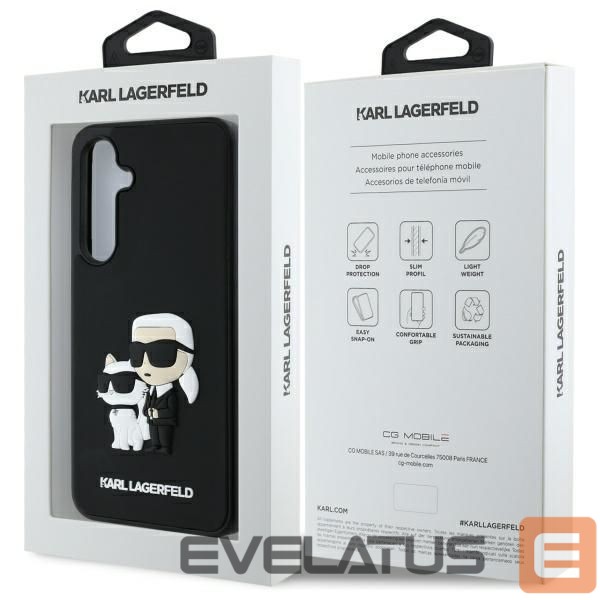 Другие товары Karl Lagerfeld Karl Lagerfeld 3D Rubber Karl&Choupette Case for Samsung Galaxy S24 FE - Black