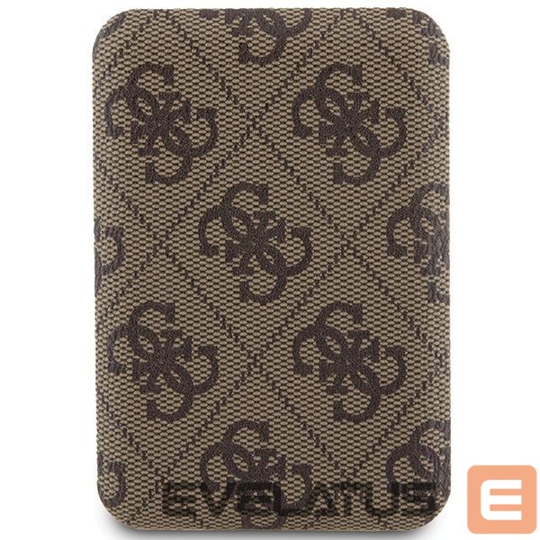 Другие товары Guess Guess Powerbank inductive 15W GUPB5FP4EMGW 5000mAh brown/brown 4G Leather Metal Logo MagSafe