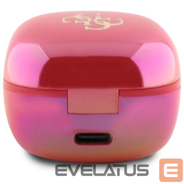 Другие товары Guess Guess Bluetooth headphones GUTWSJ144ESF TWS + docking station fuchsia/fuschia Iridescent 4G Printed Logo