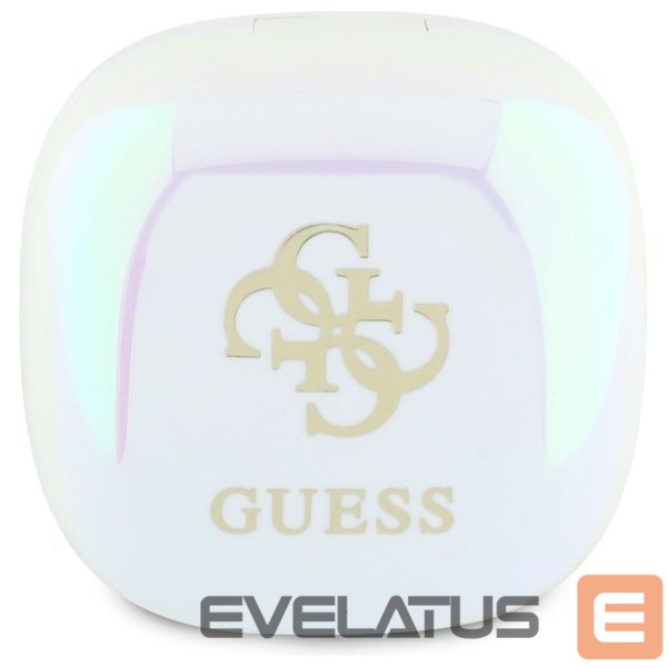 Другие товары Guess Guess Bluetooth headphones GUTWSJ144ESH TWS + docking station white/white Iridescent 4G Printed Logo