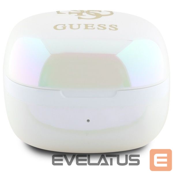 Другие товары Guess Guess Bluetooth headphones GUTWSJ144ESH TWS + docking station white/white Iridescent 4G Printed Logo