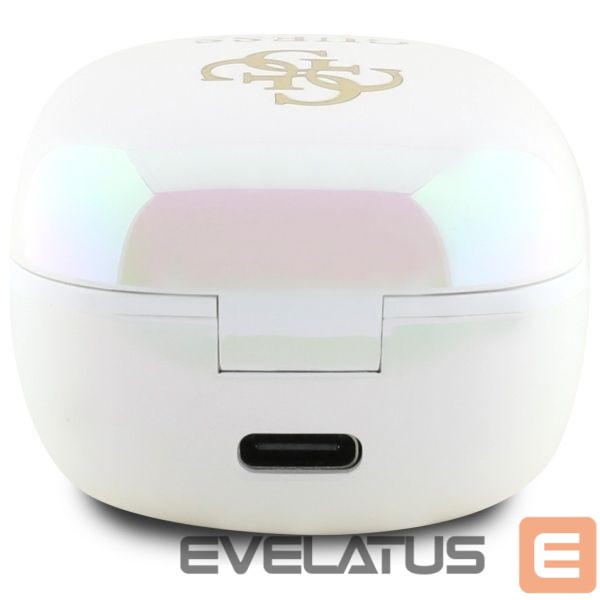 Другие товары Guess Guess Bluetooth headphones GUTWSJ144ESH TWS + docking station white/white Iridescent 4G Printed Logo