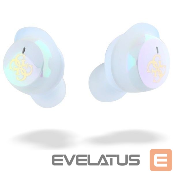 Другие товары Guess Guess Bluetooth headphones GUTWSJ144ESH TWS + docking station white/white Iridescent 4G Printed Logo