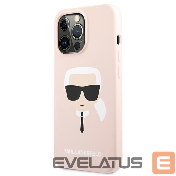 Другие товары Karl Lagerfeld Karl Lagerfeld Silicone Karl`s Head Case for iPhone 13 Pro / 13 6.1" - Light Pink