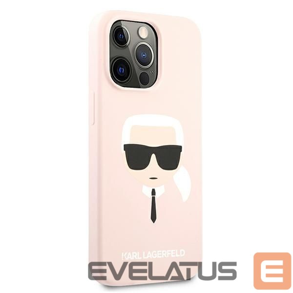 Другие товары Karl Lagerfeld Karl Lagerfeld Silicone Karl`s Head Case for iPhone 13 Pro / 13 6.1" - Light Pink