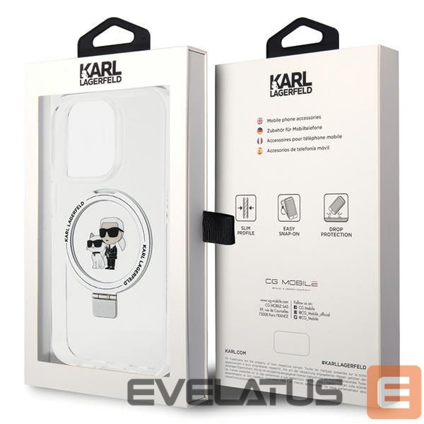 Другие товары Karl Lagerfeld Karl Lagerfeld KLHMP15LHMRSKCH iPhone 15 Pro 6.1" white/white hardcase Ring Stand Karl&Choupette MagSafe