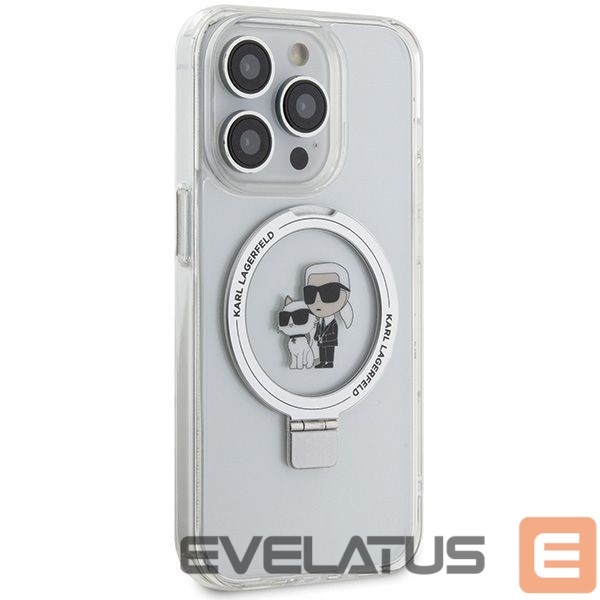 Другие товары Karl Lagerfeld Karl Lagerfeld KLHMP15LHMRSKCH iPhone 15 Pro 6.1" white/white hardcase Ring Stand Karl&Choupette MagSafe