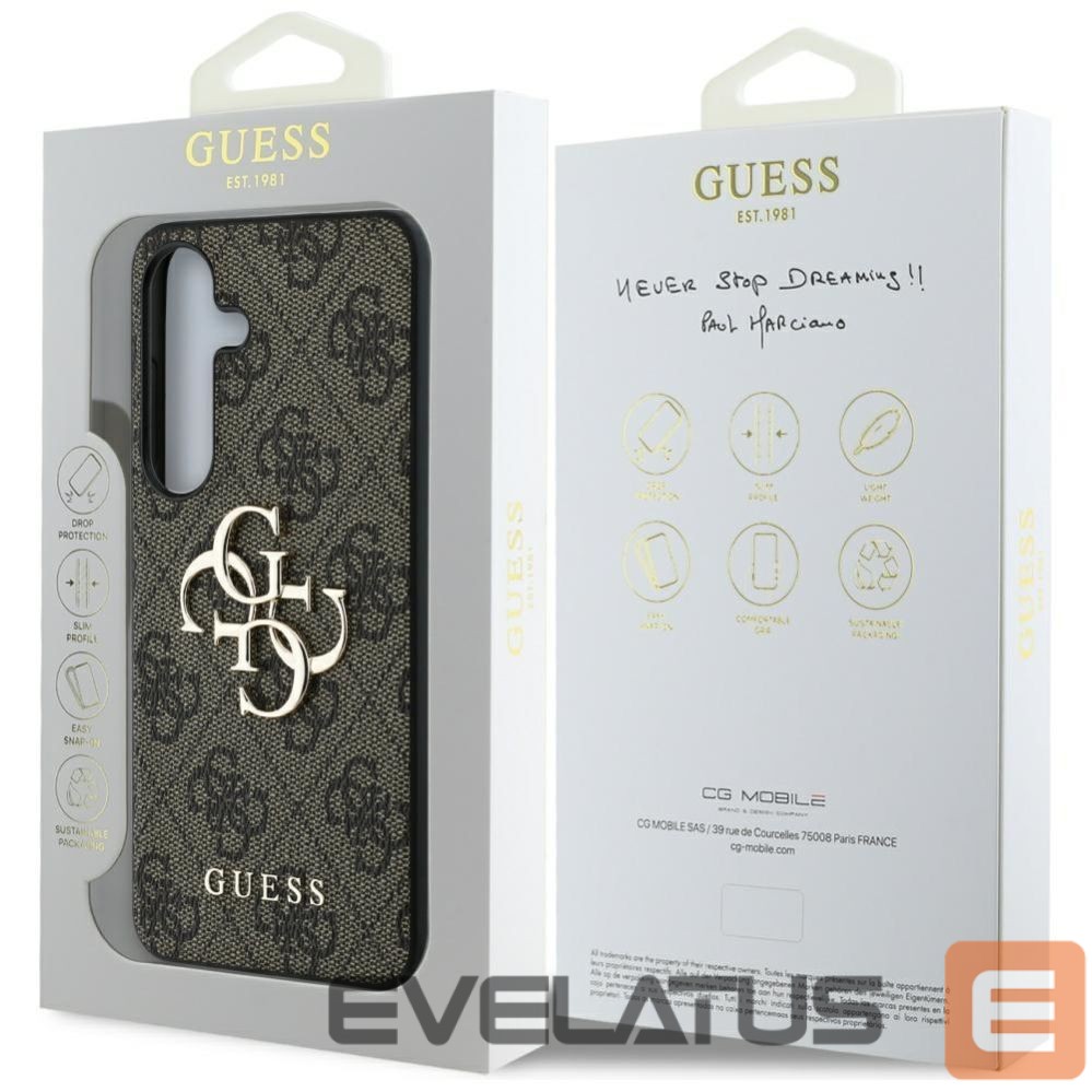 Другие товары Guess Guess Big 4G Logo Classic Logo Case for Samsung Galaxy S25 Plus Brown