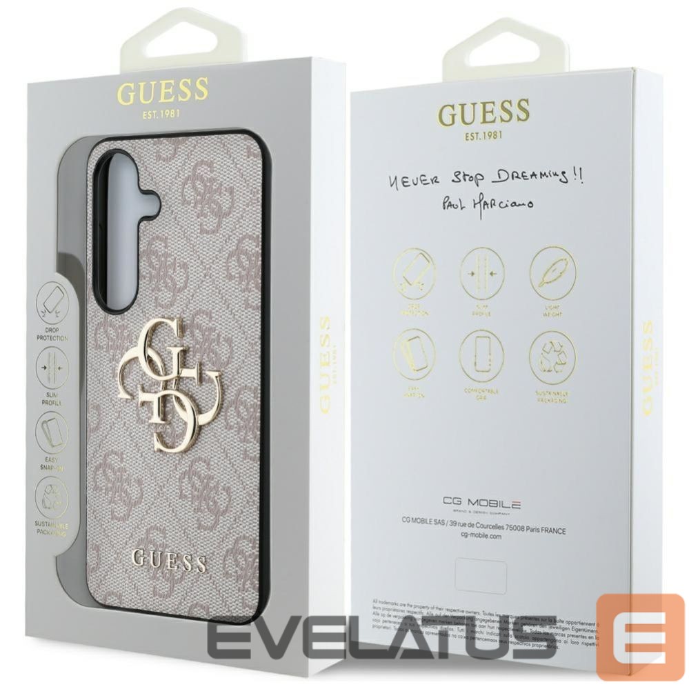 Другие товары Guess Guess Big 4G Logo Classic Logo Case for Samsung Galaxy S25 Pink
