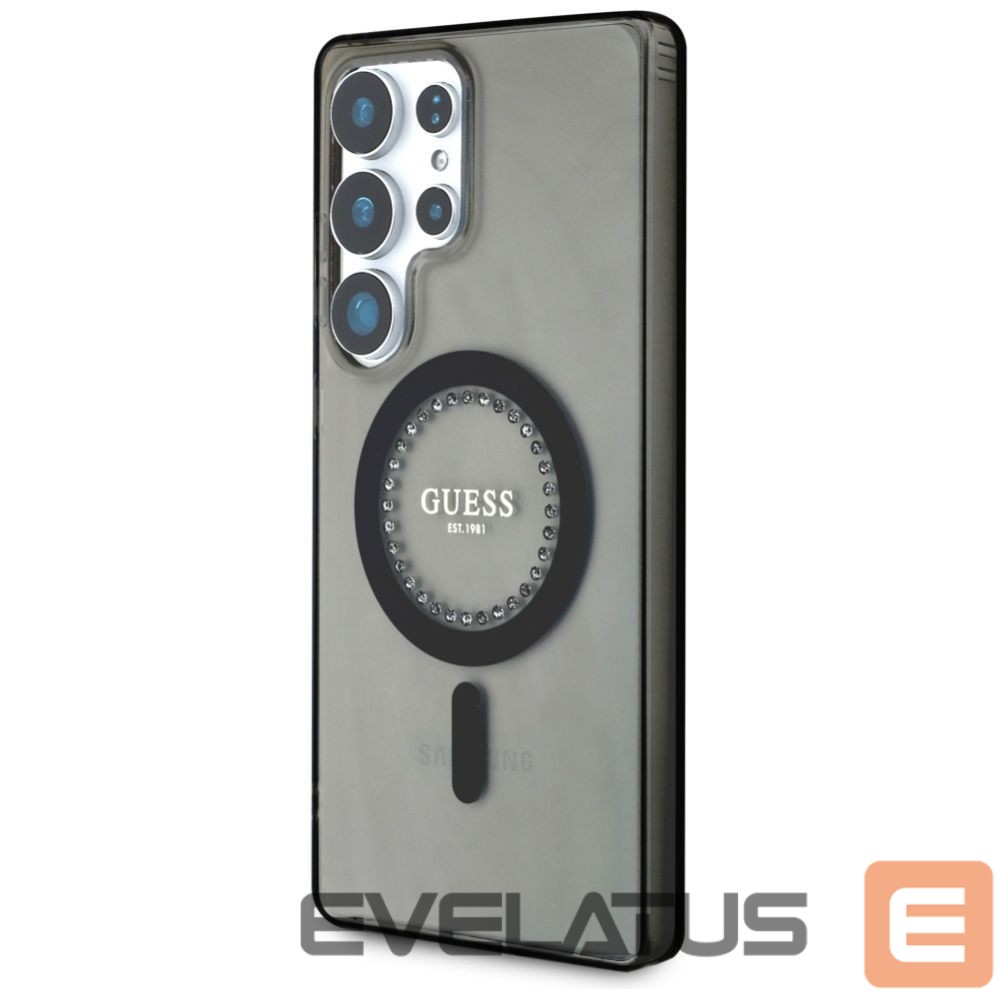Другие товары Guess Guess Rhinestones Printed Classic Logo MagSafe Samsung Galaxy S25 Ultra case black