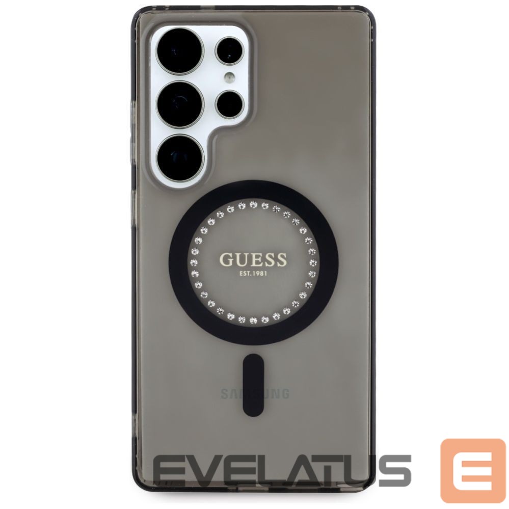 Другие товары Guess Guess Rhinestones Printed Classic Logo MagSafe Samsung Galaxy S25 Ultra case black