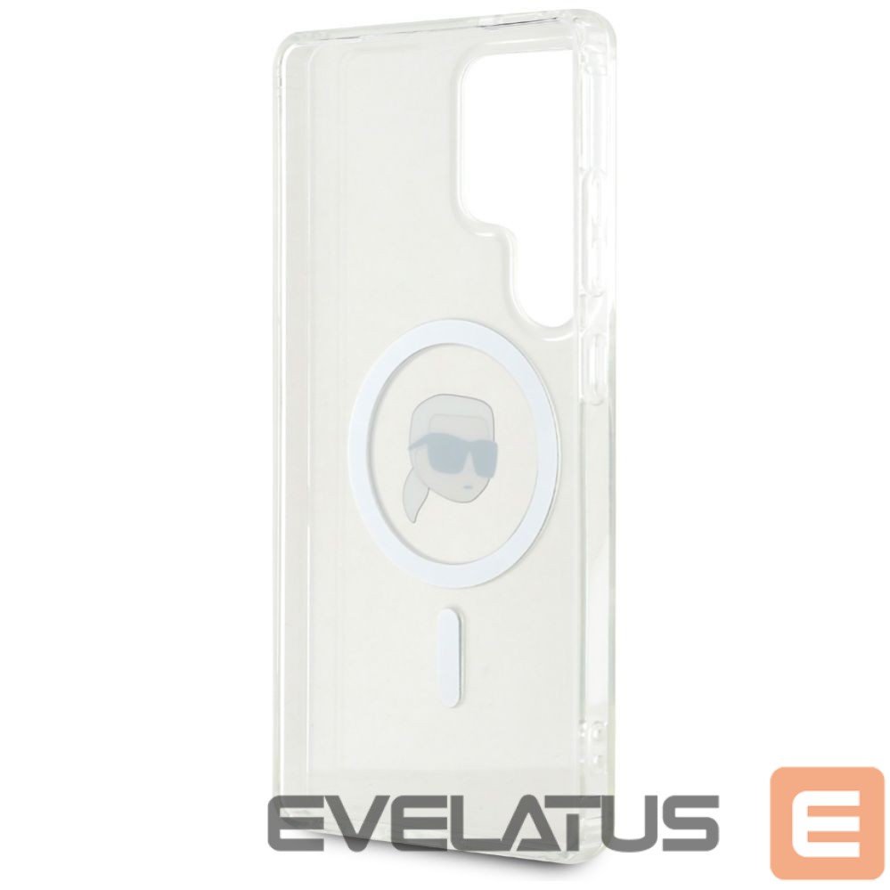 Другие товары Karl Lagerfeld Case Karl Lagerfeld Button Karl Head Printed Logo MagSafe Samsung Galaxy S25 Ultra white