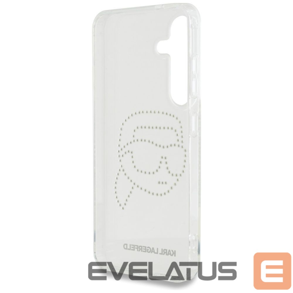 Другие товары Karl Lagerfeld Case Karl Lagerfeld Rhinestones Karl Head Logo Samsung Galaxy S25 transparent