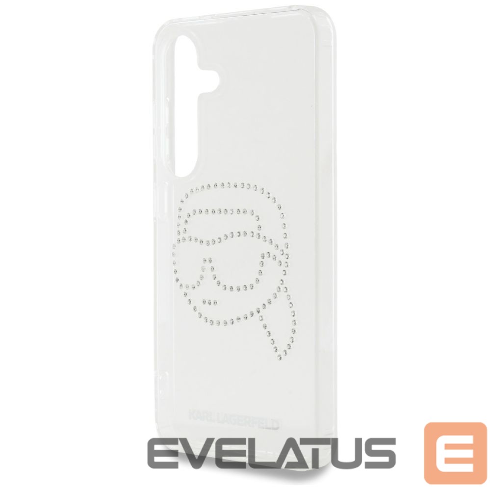 Другие товары Karl Lagerfeld Case Karl Lagerfeld Rhinestones Karl Head Logo Samsung Galaxy S25 transparent