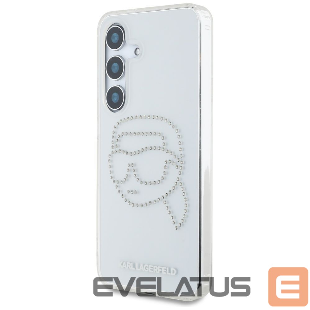 Другие товары Karl Lagerfeld Case Karl Lagerfeld Rhinestones Karl Head Logo Samsung Galaxy S25 transparent