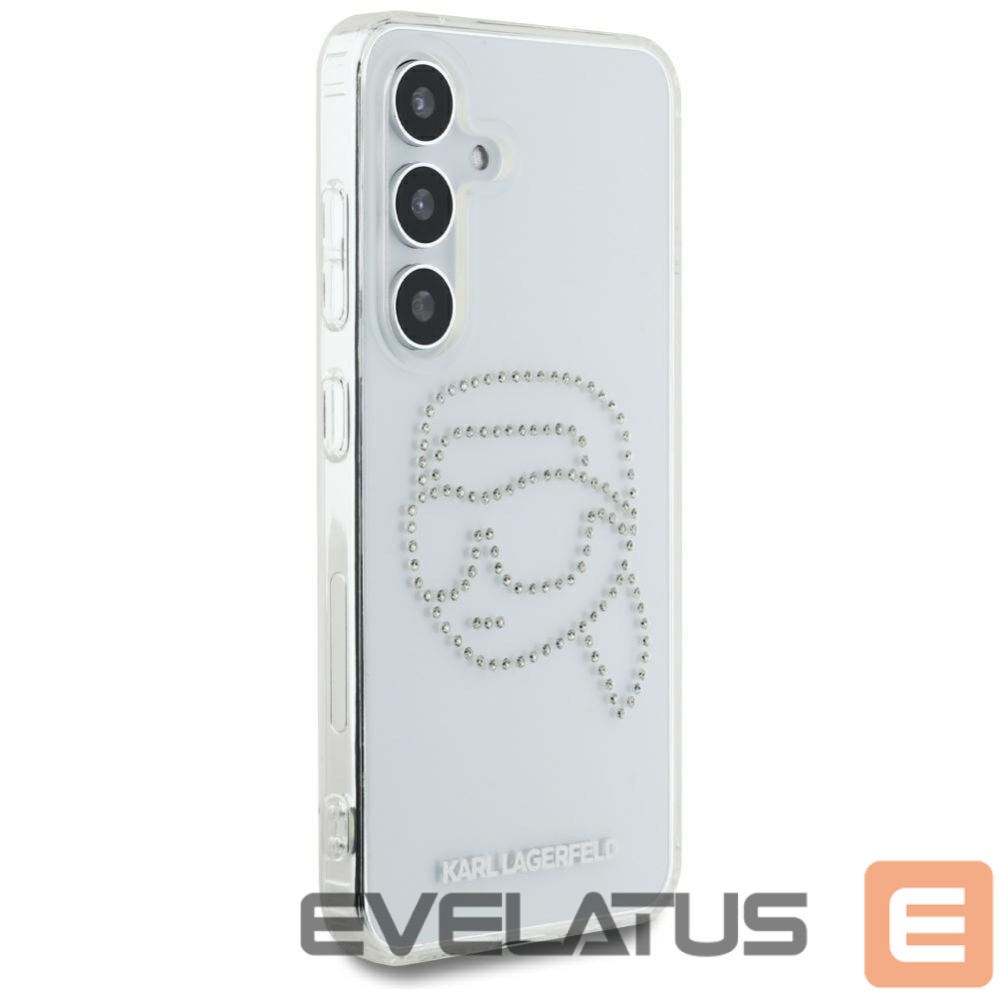Другие товары Karl Lagerfeld Case Karl Lagerfeld Rhinestones Karl Head Logo Samsung Galaxy S25 transparent