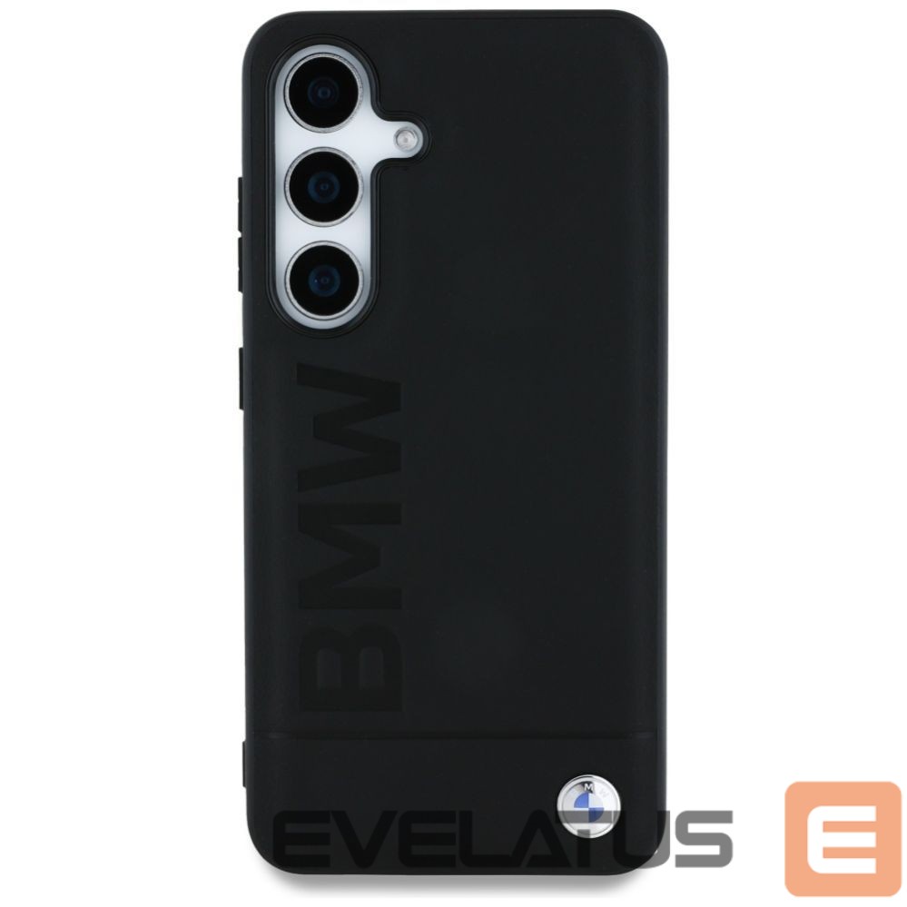 Другие товары BMW BMW Leather Big Wordmark Case for Samsung Galaxy S25 - Black