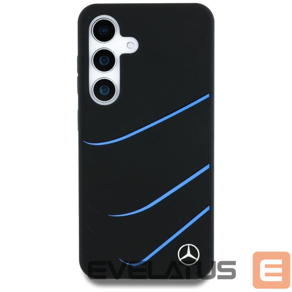 Другие товары Mercedes-Benz Mercedes Silicone Contrasted Curves MagSafe Case for Samsung Galaxy S25 - Black