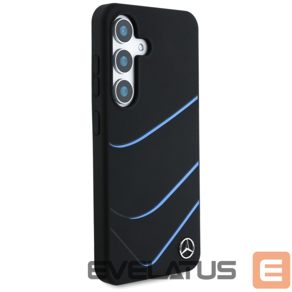 Другие товары Mercedes-Benz Mercedes Silicone Contrasted Curves MagSafe Case for Samsung Galaxy S25 - Black
