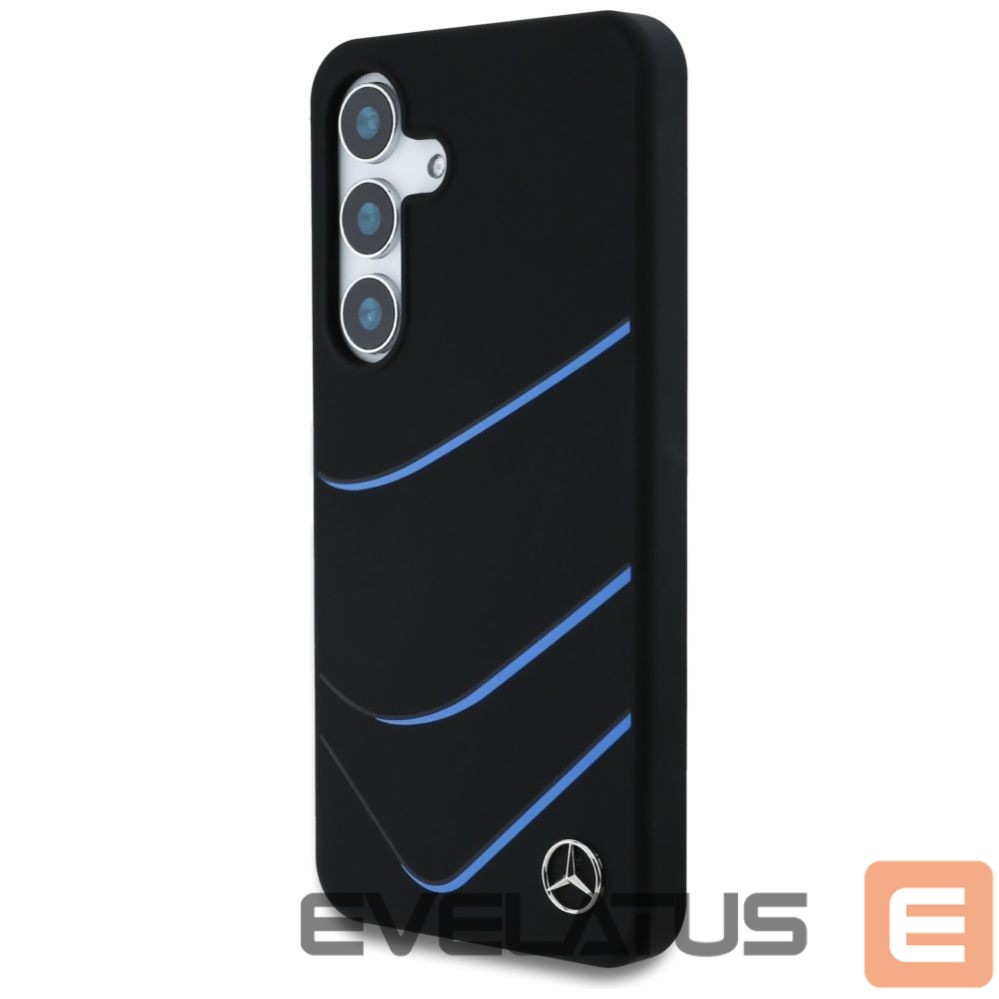 Другие товары Mercedes-Benz Mercedes Silicone Contrasted Curves MagSafe Case for Samsung Galaxy S25 - Black