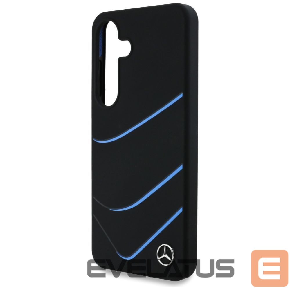 Другие товары Mercedes-Benz Mercedes Silicone Contrasted Curves MagSafe Case for Samsung Galaxy S25 - Black