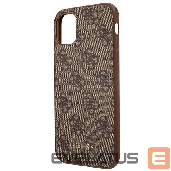 Другие товары Guess Guess 4G Metal Gold Logo Case for iPhone 11 / Xr 6.1" - Brown