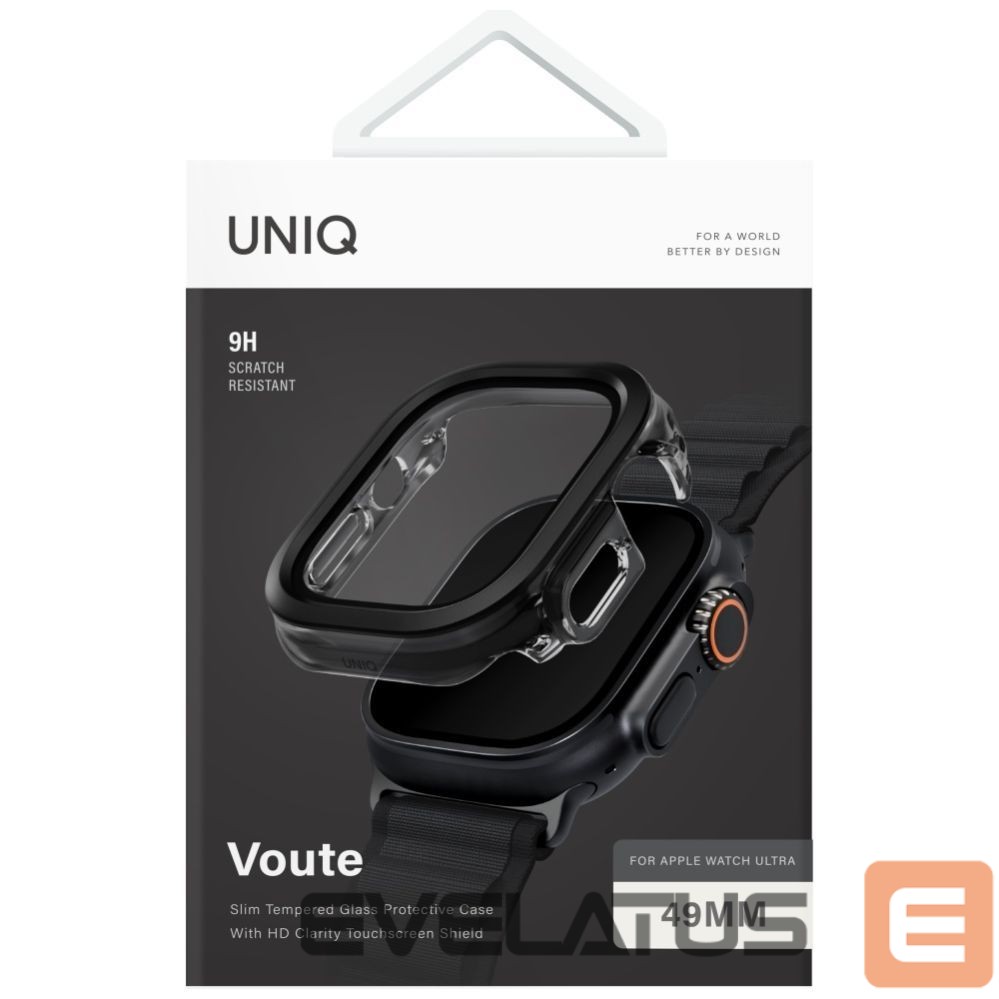 Другие товары UNIQ Uniq Voute Tempered Glass Case for Apple Watch Ultra 49mm - Black