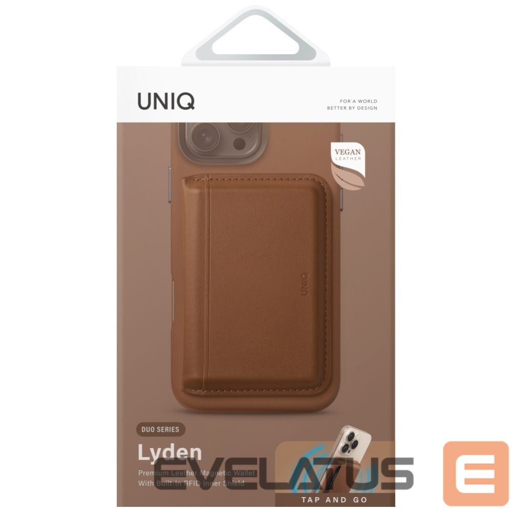 Другие товары UNIQ Uniq Lyden DS RFID Magnetic Wallet with Phone Stand - Brown