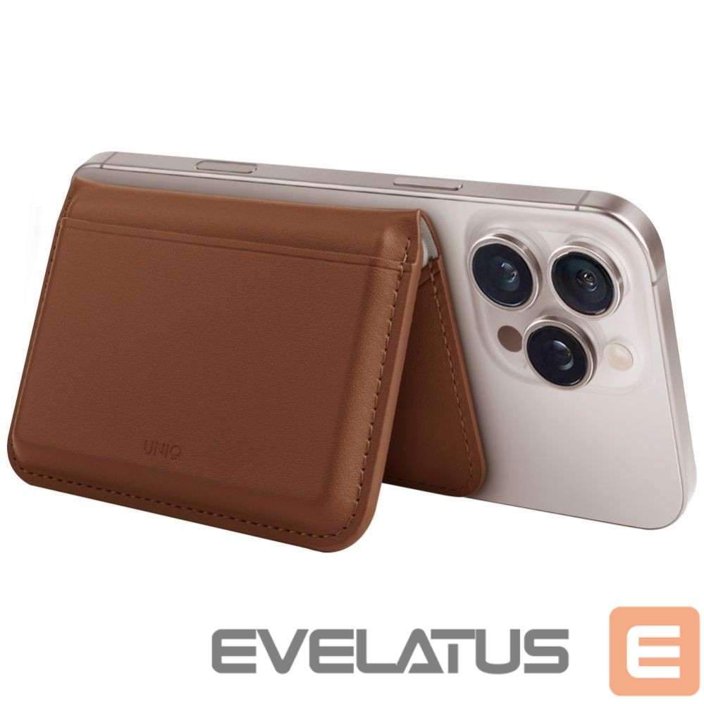 Другие товары UNIQ Uniq Lyden DS RFID Magnetic Wallet with Phone Stand - Brown