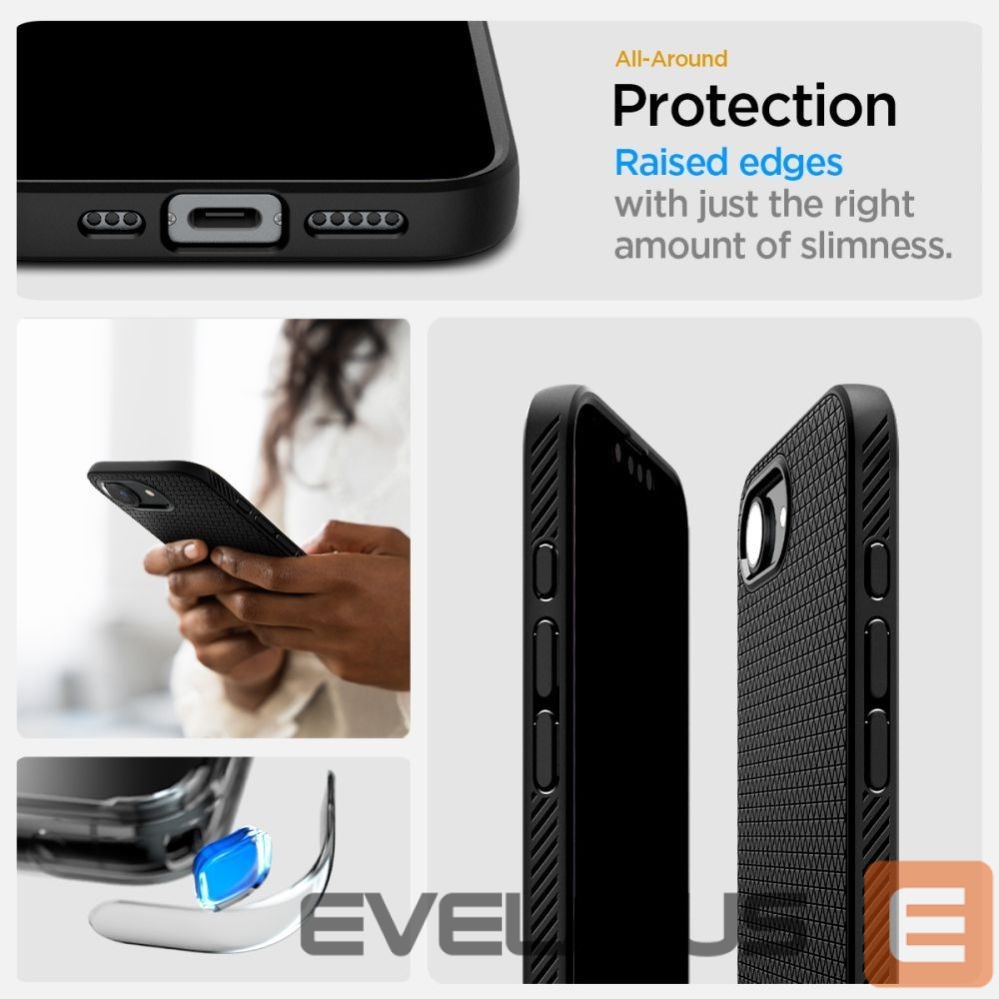Другие товары Spigen Spigen Liquid Air Mag MagSafe Case for iPhone 16e / 17e - Matte Black