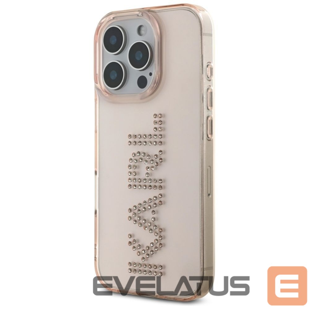 Другие товары Karl Lagerfeld Karl Lagerfeld IML Rhinestones Logo iPhone 16 Pro Case - Pink
