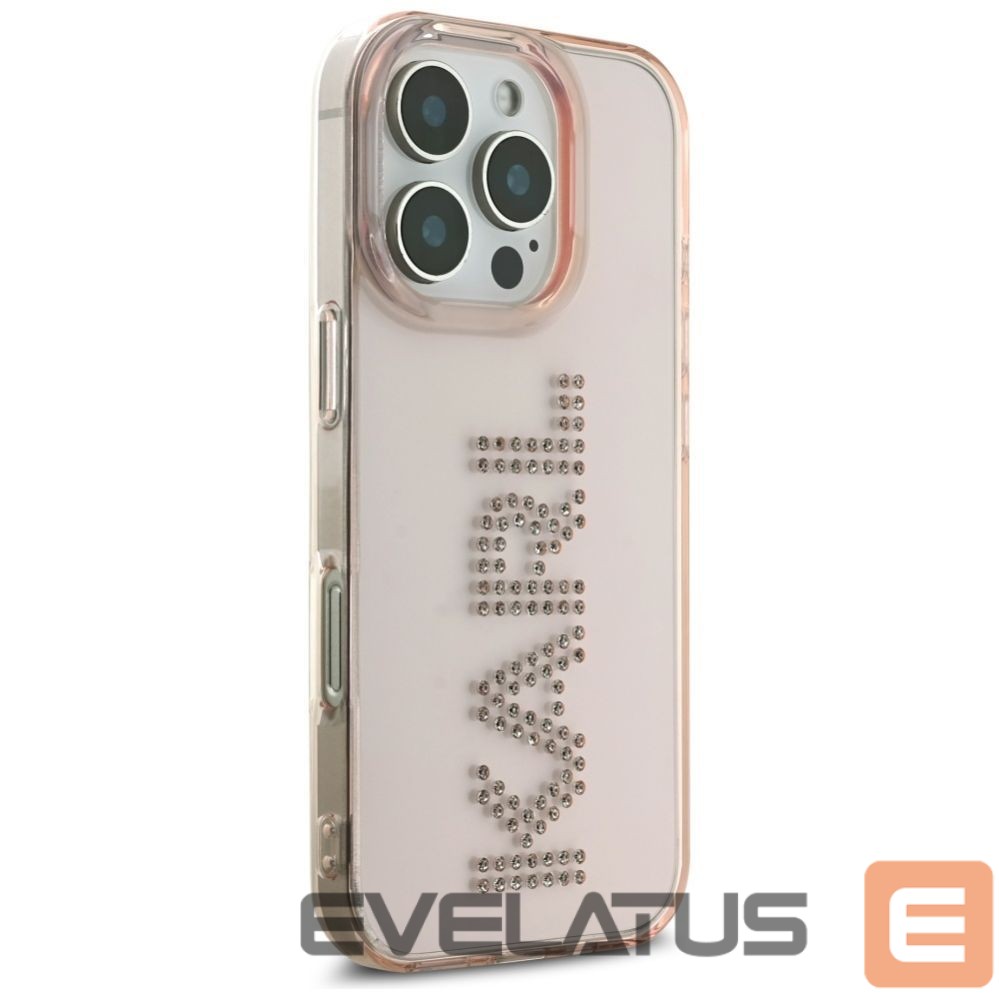 Другие товары Karl Lagerfeld Karl Lagerfeld IML Rhinestones Logo iPhone 16 Pro Case - Pink