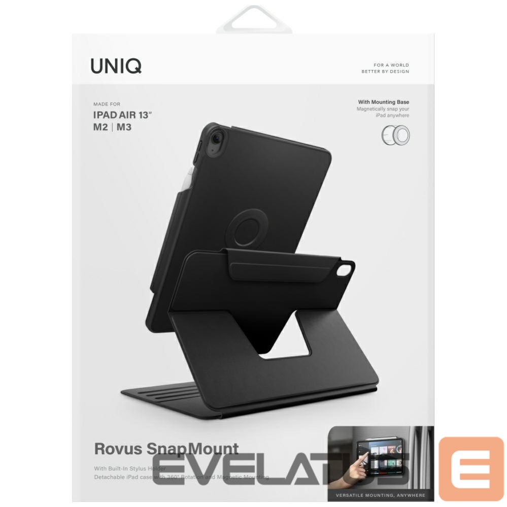 Другие товары UNIQ Uniq Rovus Snapmount Magnetic 360 Rotating Detachable case for iPad Air 13" 2024 / 2025 - black