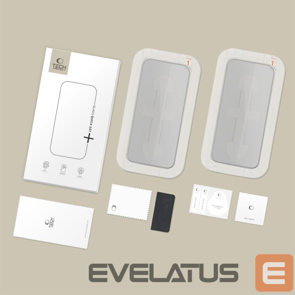 Другие товары Tech-Protect Tech-Protect Quick Set Spy+ Privacy Glass 2-pack for iPhone 16 Pro