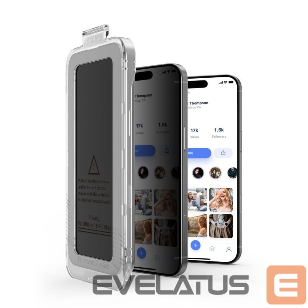 Другие товары Tech-Protect Tech-Protect Quick Set Spy+ Privacy Glass 2-pack for iPhone 16 Pro