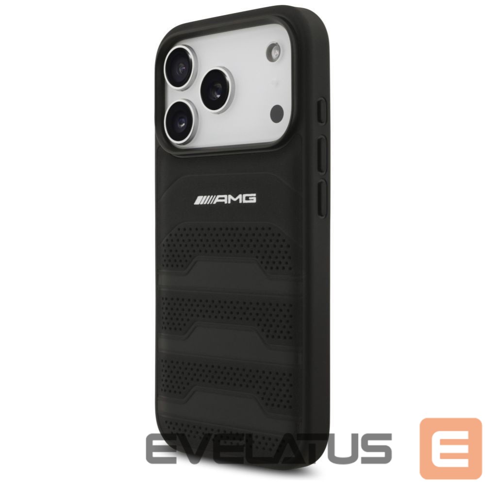 Другие товары Mercedes-Benz AMG Leather Debossed Lines Logo Case for iPhone 17 Pro - Black