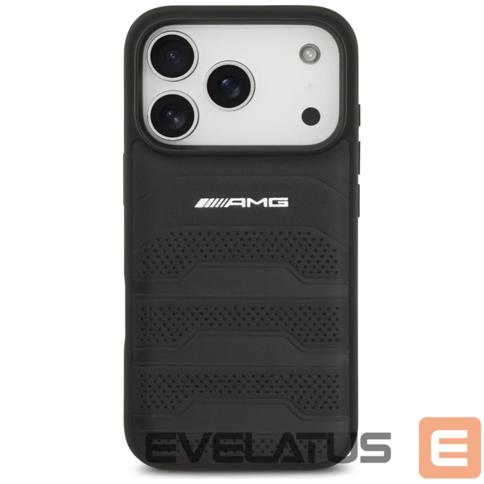 Другие товары Mercedes-Benz AMG Leather Debossed Lines Logo Case for iPhone 17 Pro - Black