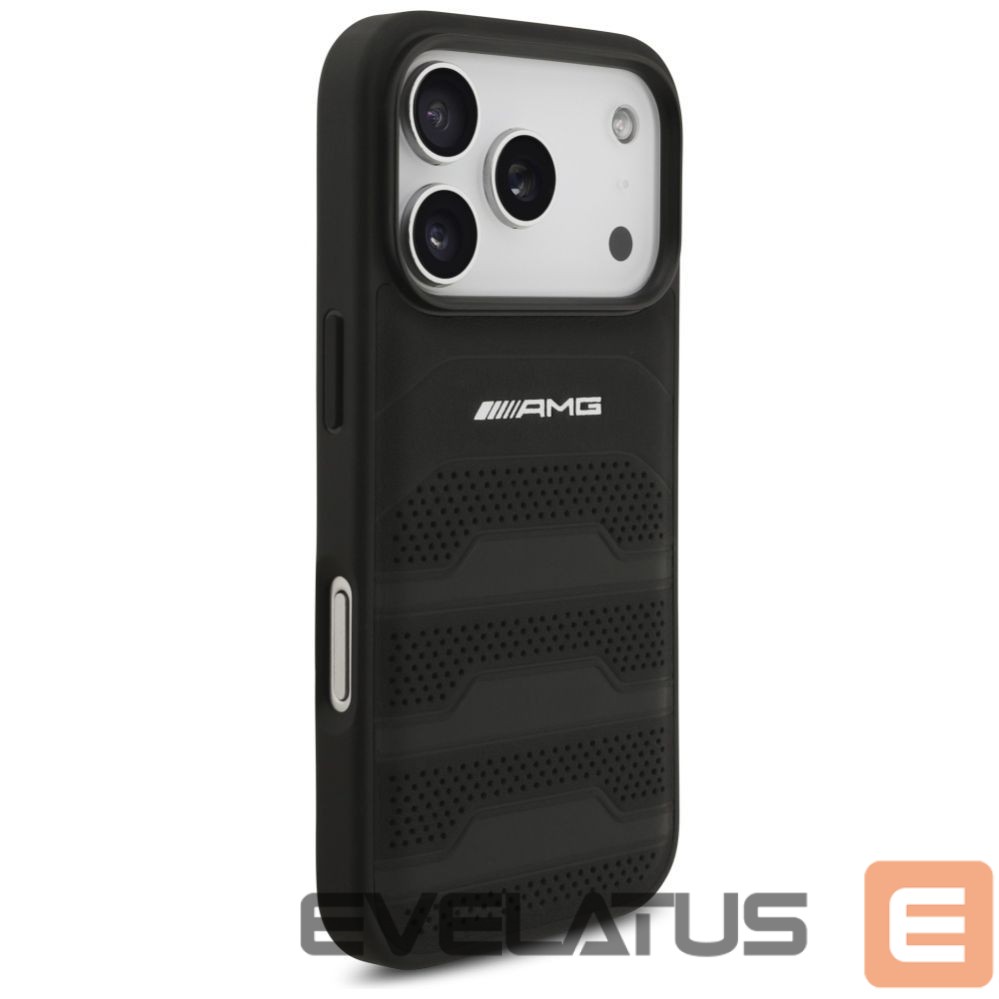 Другие товары Mercedes-Benz AMG Leather Debossed Lines Logo Case for iPhone 17 Pro - Black
