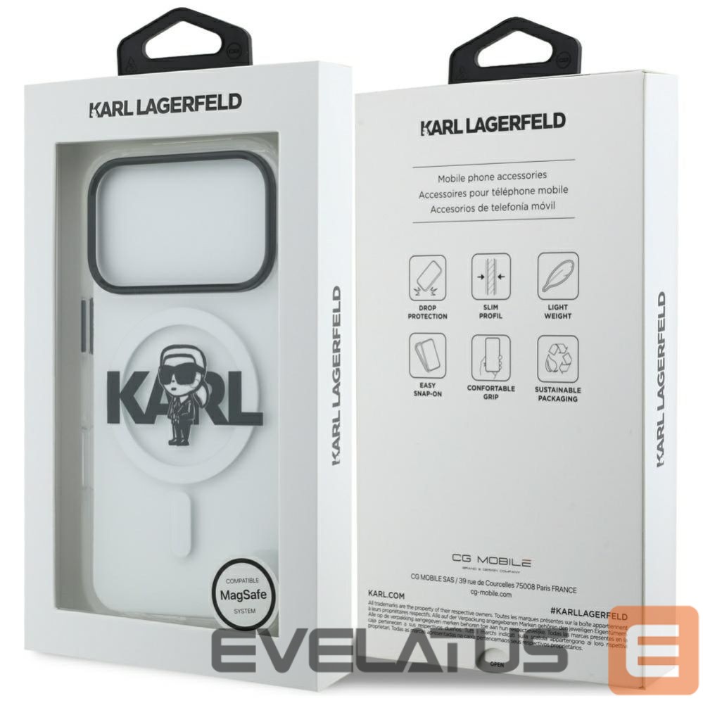 Другие товары Karl Lagerfeld Karl Lagerfeld IML Karl Sketch Logo MagSafe Case for iPhone 17 Pro - Transparent