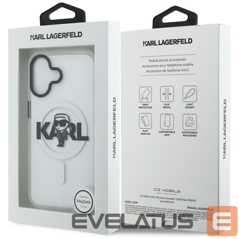 Другие товары Karl Lagerfeld Karl Lagerfeld IML Karl Sketch Logo MagSafe Case for iPhone 17 - Transparent