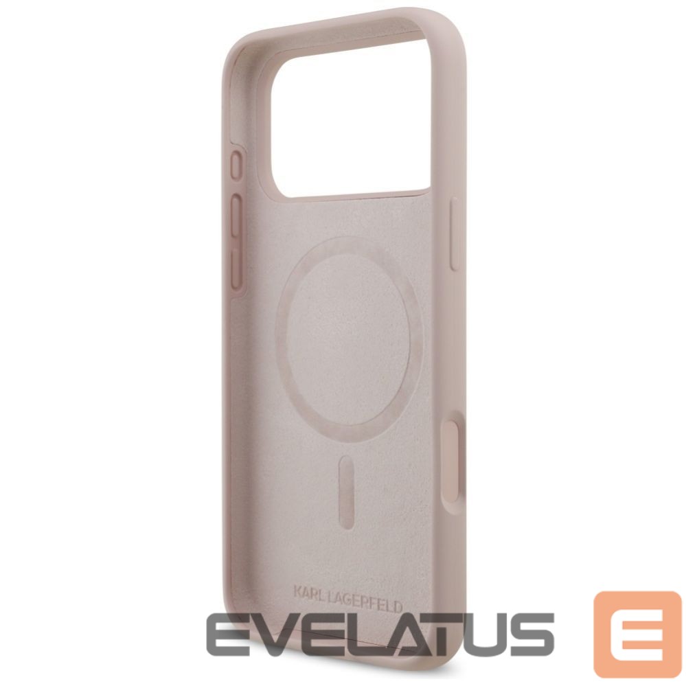 Другие товары Karl Lagerfeld Karl Lagerfeld Silicone Karl&Choupette Ring MagSafe Case for iPhone 17 Pro Max - Pink