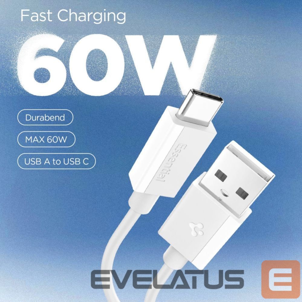 Другие товары Spigen Spigen EB6010AC USB-A / USB-C 60W Cable 100 cm - White