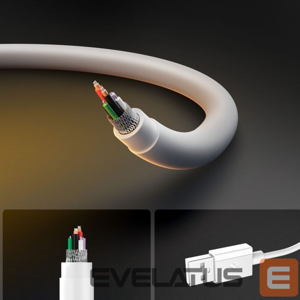 Другие товары Spigen Spigen EB6010AC USB-A / USB-C 60W Cable 100 cm - White