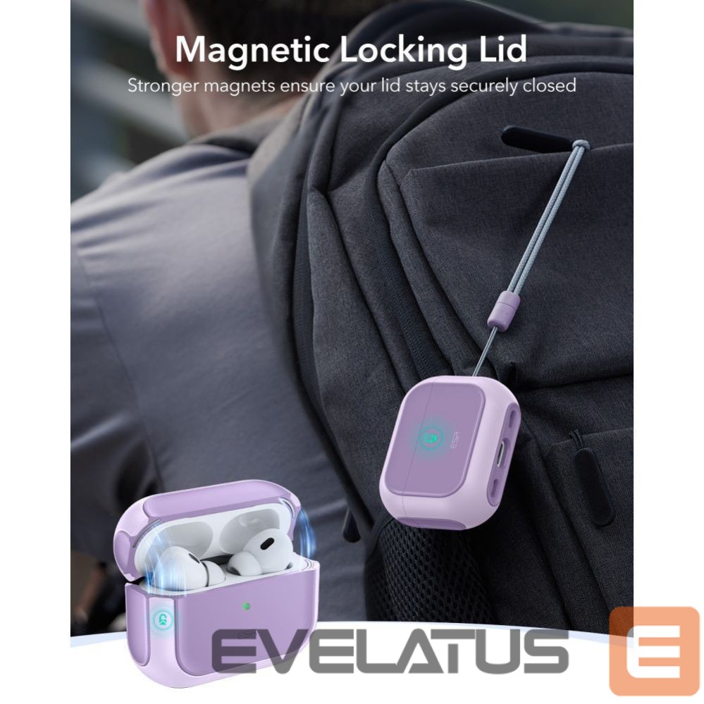 Другие товары ESR ESR Orbit Halolock MagSafe case for AirPods Pro - purple