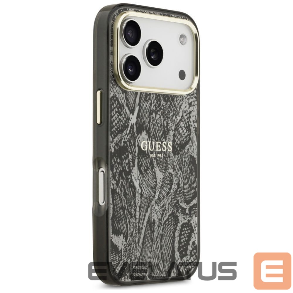 Другие товары Guess Guess Python Pattern MagSafe Case for iPhone 17 Pro - Black