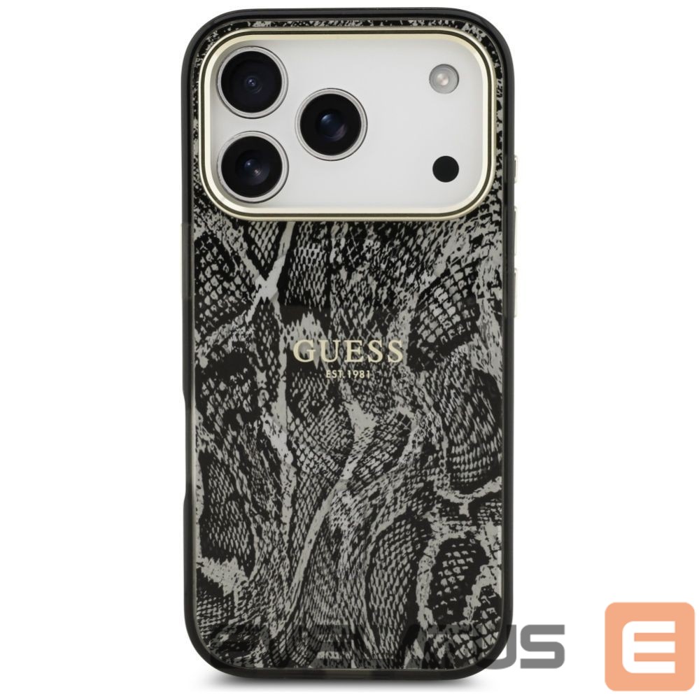 Другие товары Guess Guess Python Pattern MagSafe Case for iPhone 17 Pro - Black
